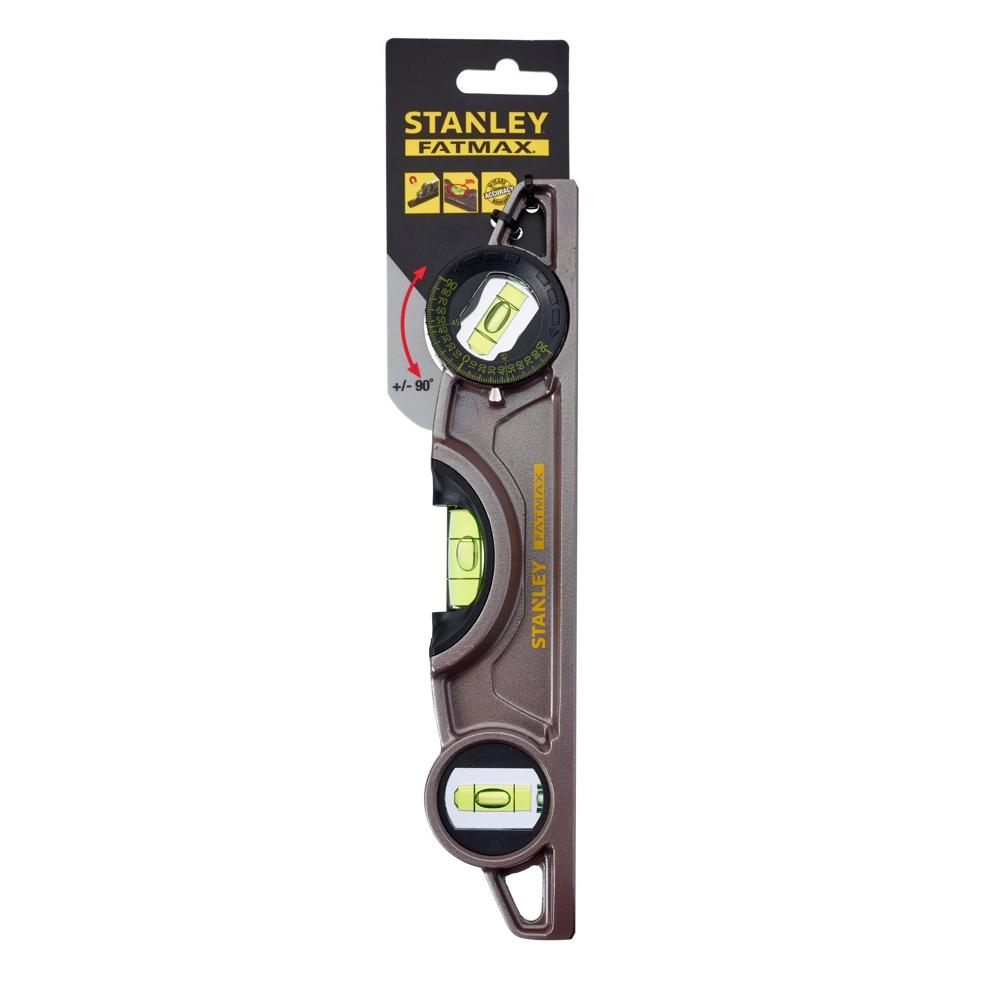 STANLEY FATMAX 25 cm Magnetic Torpedo Level STANLEY