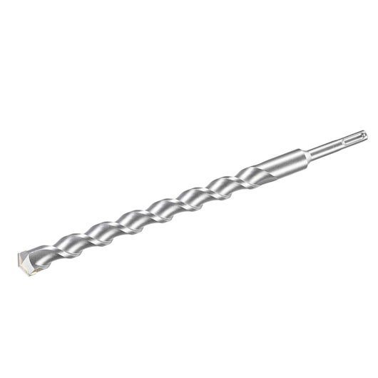STANLEY STA54117 silver SDS-plus masonry drill bit, side angle on white background.