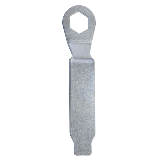 STANLEY STHT69646-8 flat silver wrench with hexagonal opening, product photo on white background.